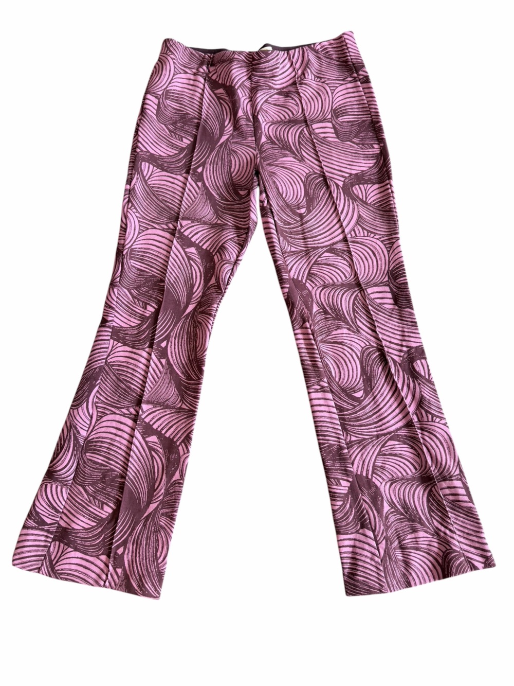 Maeve‎ by Anthropologie Margot Cropped Flare Pants Small Pink Purple Print